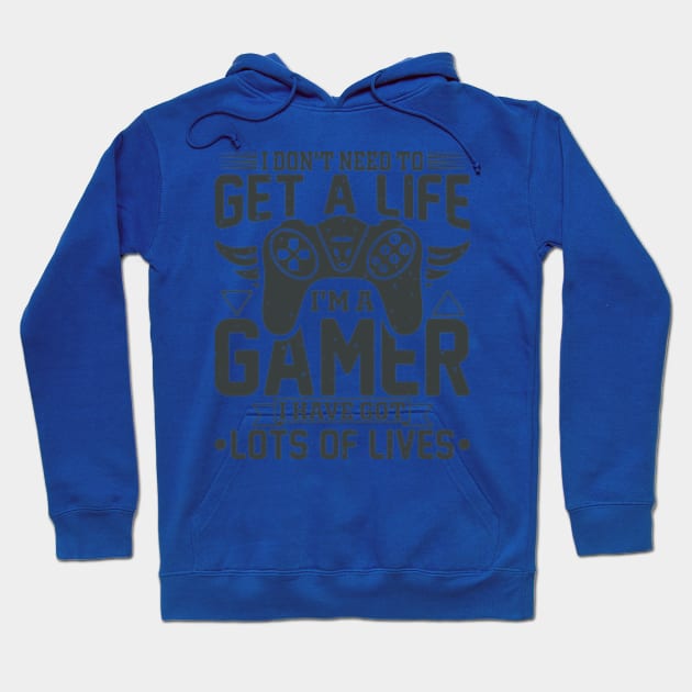 Gamer Gaming Gamble Computer Game Controller Hoodie by Hariolf´s Mega Store